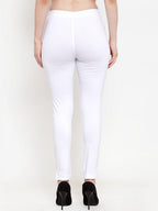 TAG 7 Women Pack Of 2 Solid Straight-Fit Ankle-Length Leggings | Grocsy