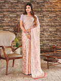 Tikhi Imli Woven Design Satin Jacquard Ready to Wear Saree | Grocsy
