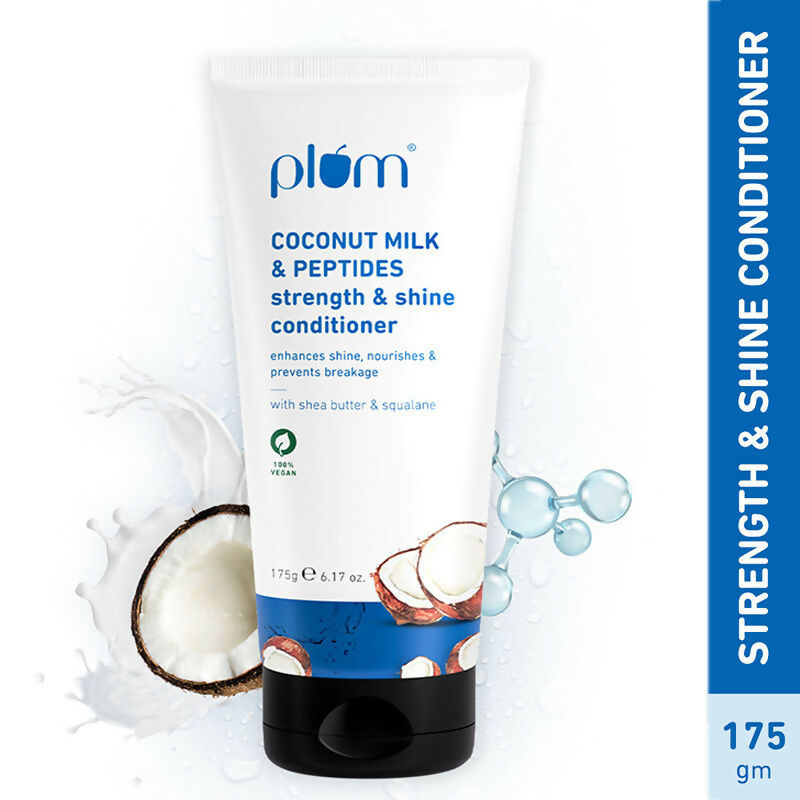 Plum Coconut Milk & Peptides Conditioner For Soft, Shiny Hair | Grocsy