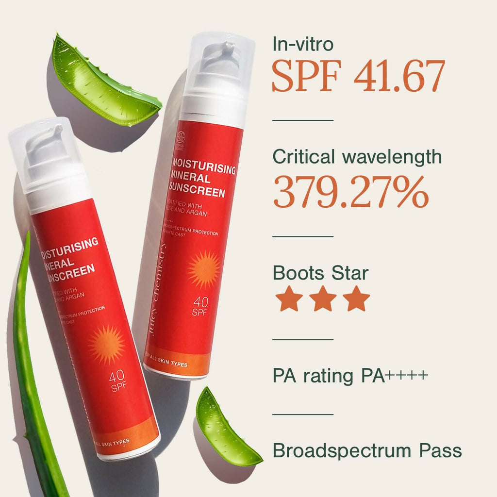 Juicy Chemistry Moisturising Mineral Sunscreen SPF 40 | Grocsy