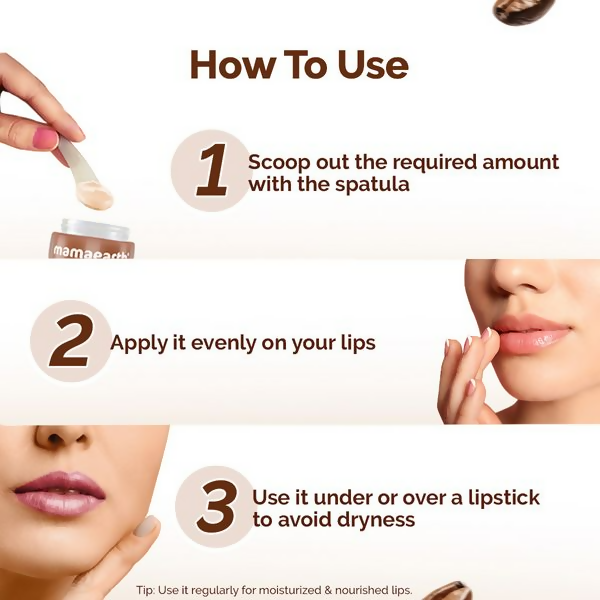Mamaearth Cocoa Moisture Therapy Lip Balm with Cocoa Butter & Coffee For Dry & Chapped Lips | Grocsy