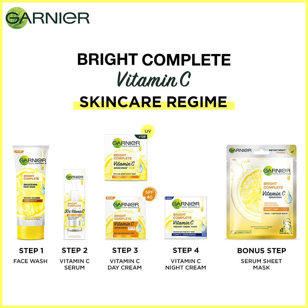 Garnier Bright Complete Vitamin C Booster Face Serum | Grocsy