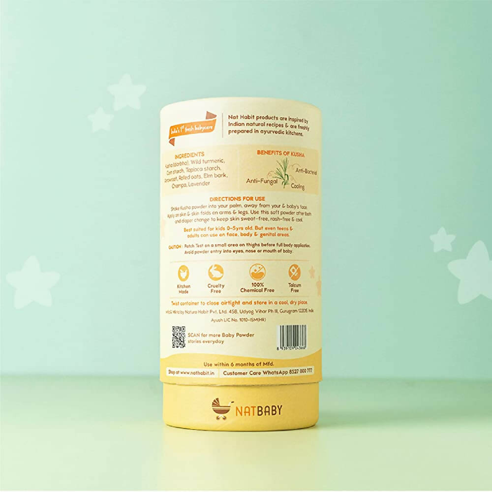 Nat Habit Haldi Kusha Baby Powder | Grocsy