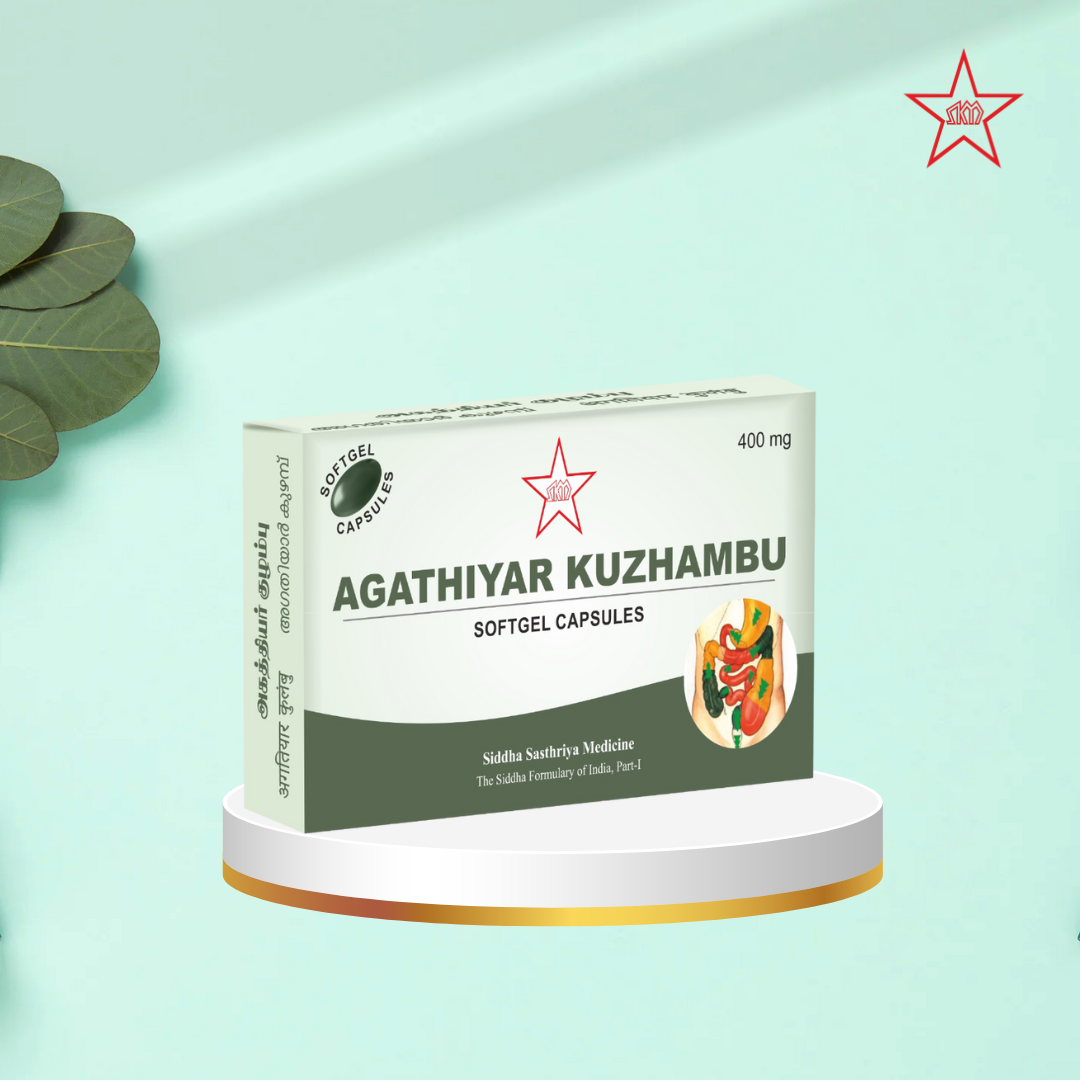 Skm Ayurveda Agathiyar Kuzhambu Softgel Capsules | Grocsy