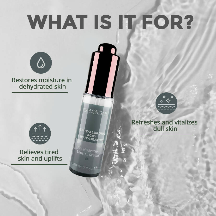 Colorbar Serum 15%Hyaluronic Acid + B5 Hydrating | Grocsy