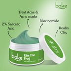 Bake Kiss The Frog Anti Acne Clay Mask With 2% Salicylic Acid & Niacinamide | Grocsy
