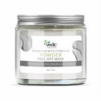 Vedic Naturals Black Clay With Vitamin-B3 Powder Peel Off Mask | Grocsy