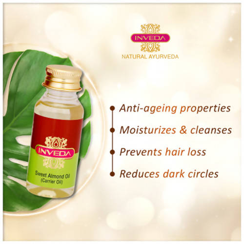 Inveda Sweet Almond Oil (Carrier Oil) | Grocsy