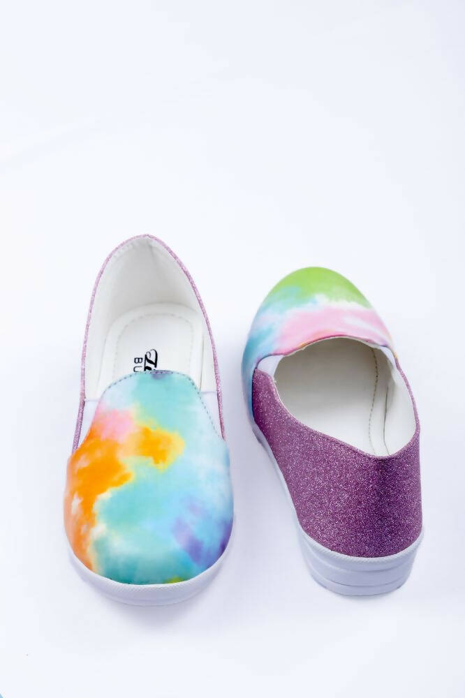 Tiny Bugs Multi Color Girls Prited Flat Causal Wear Ballerinas | Grocsy