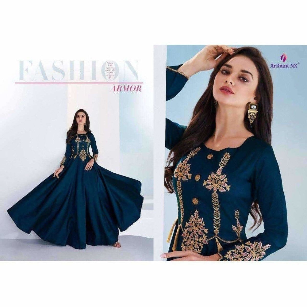 Arihant Nx Saanvi Soft Silk Gown | Grocsy