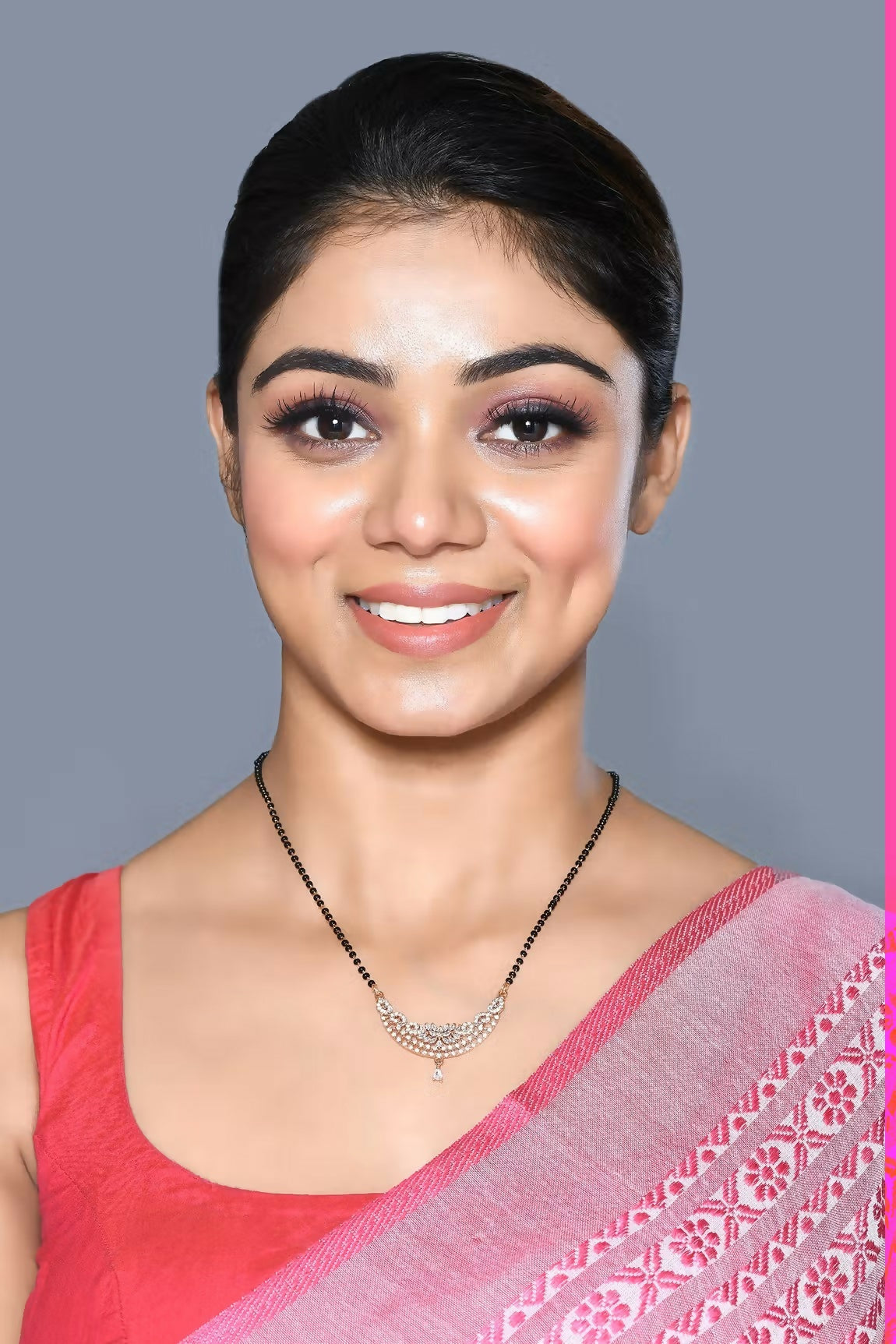 Joban Fashion Women Golden White Ad Mangalsutra With Chain And Without Earrings | Grocsy