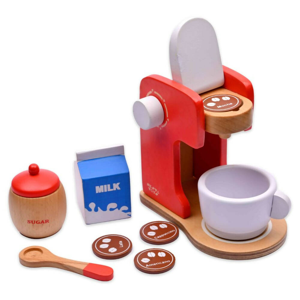 Nesta Toys Wooden Coffee Maker Toy - Multicolor | Grocsy