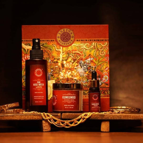Shesha Ayurveda Kumkumadi Skin Brightening Rituals Gift Set | Grocsy