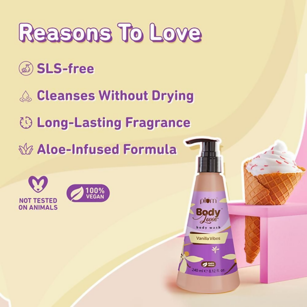 Plum BodyLovin' Vanilla Vibes Body Wash | Grocsy