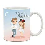 The Purple Tree Polyester Valentines Day Gift Set Of Cushion And Mug | Grocsy