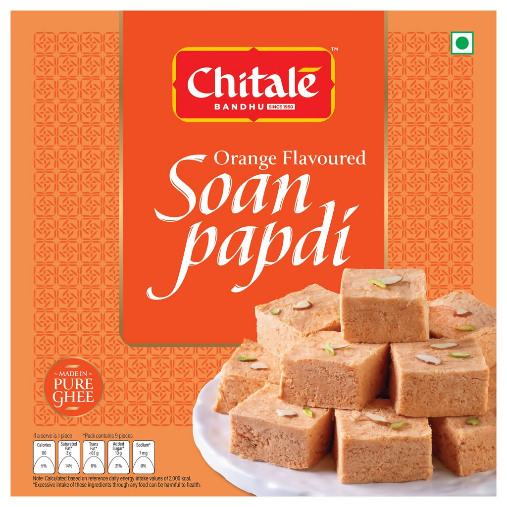 Chitale Bandhu Soan Papdi Orange | Grocsy
