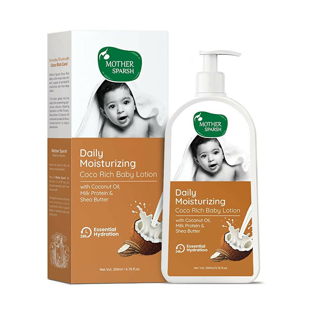 Mother Sparsh Daily Moisturizing Coco Rich Baby Lotion | Grocsy