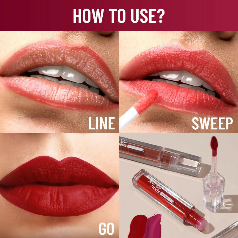 Swiss Beauty Stay On Matte Liquid Lipstick - 10 Earthy Brown | Grocsy