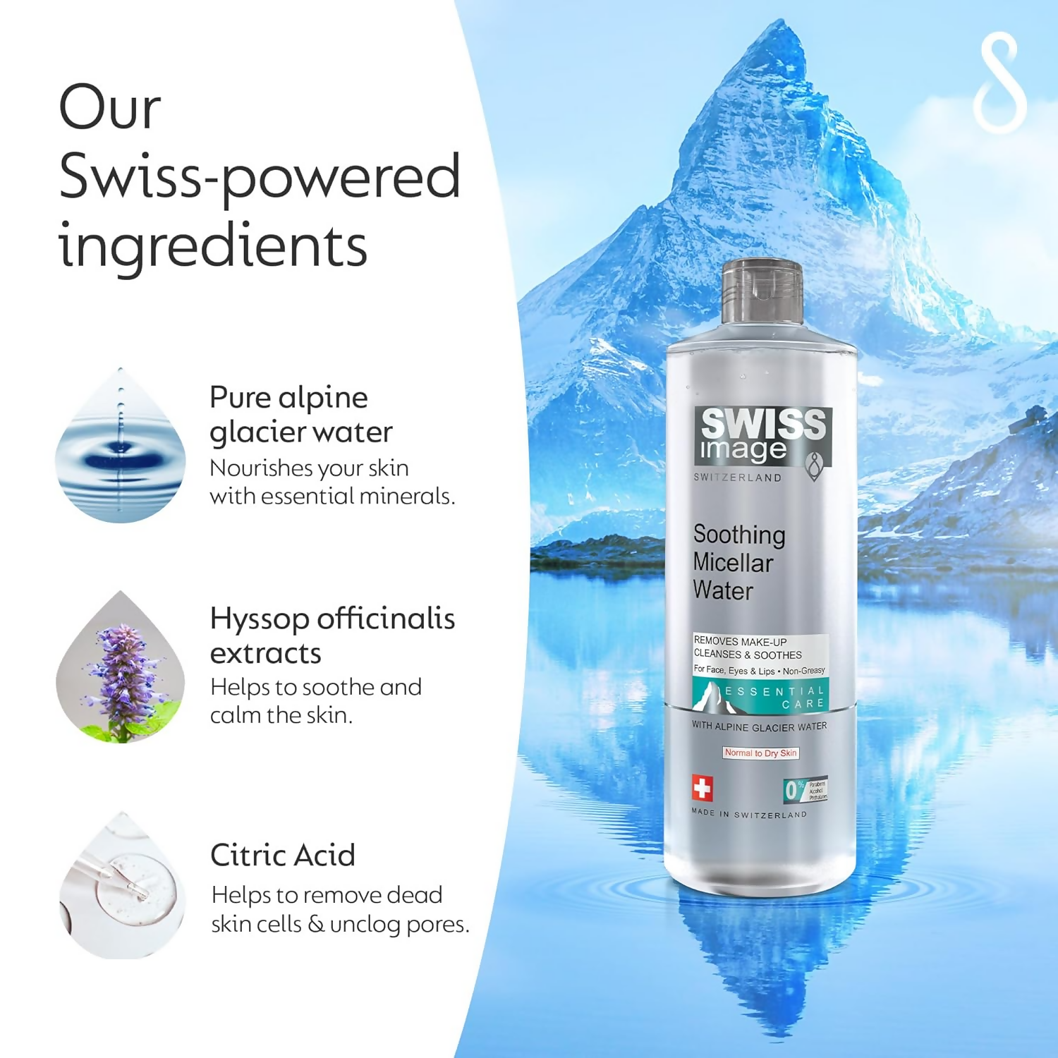 Swiss Image Essential Care Soothing Micellar Water | Grocsy