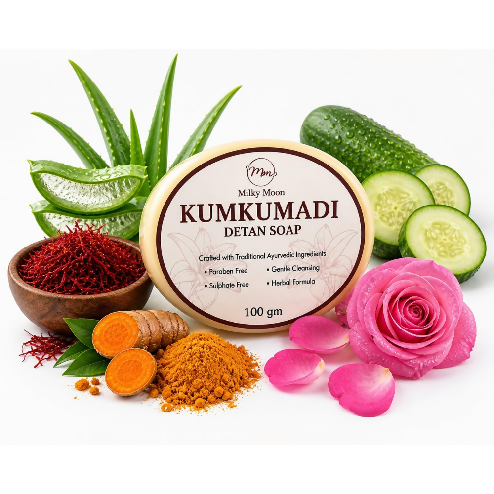 Milky Moon Kumkumadi Detan Soap | Grocsy
