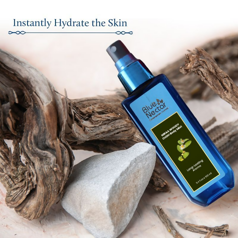 Blue Nectar Niraa Woody Oudh Body Mist | Grocsy