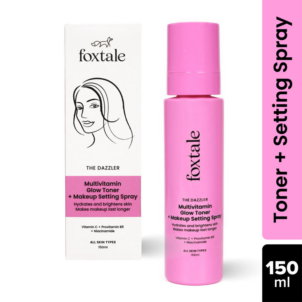 Foxtale The Dazzler Multivitamin Glow Toner + Makeup Setting Spray | Grocsy