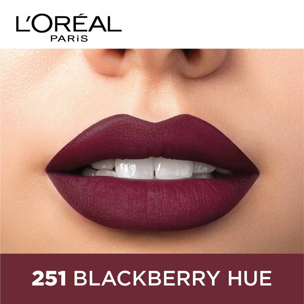 L'Oreal Paris Color Riche Moist Matte Lipstick - 251 Blackberry Hue | Grocsy
