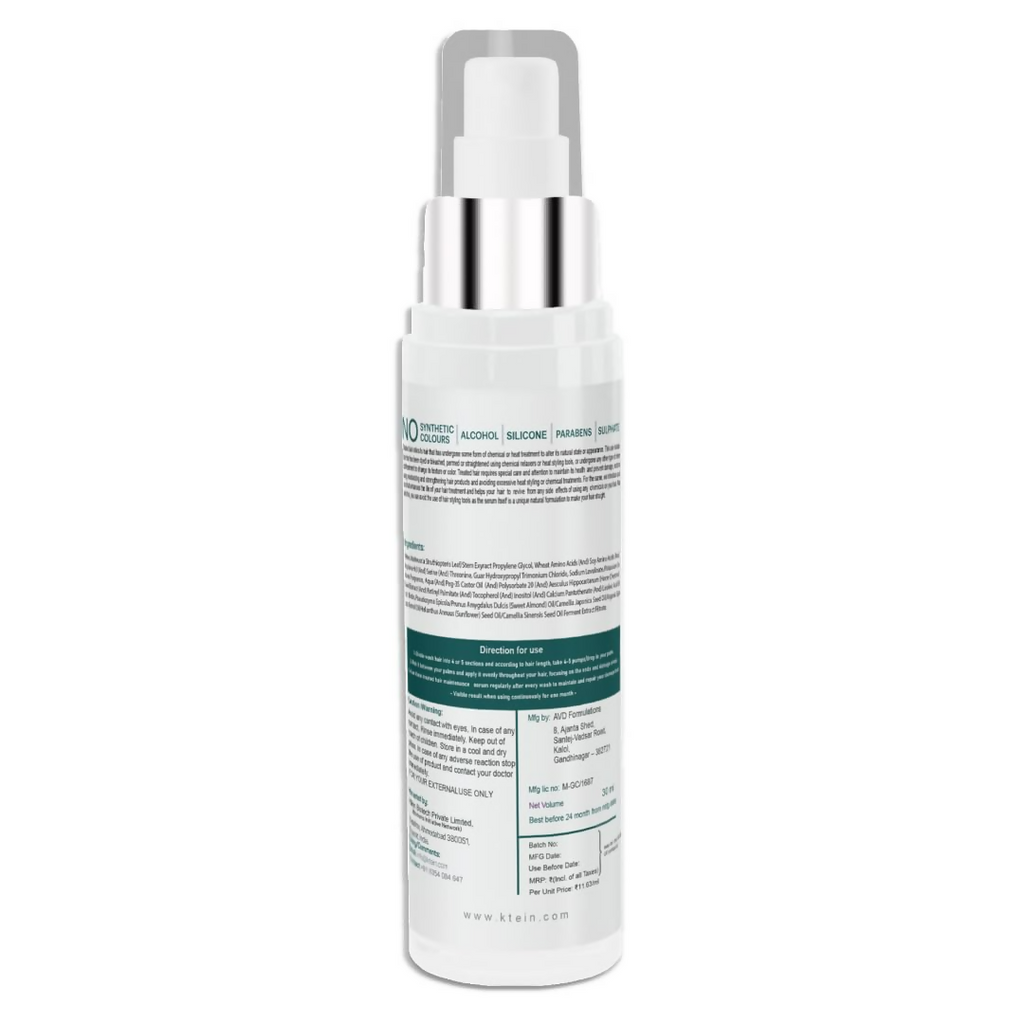 Ktein 100% Plant Based Treated Hair Maintenance Serum | Grocsy