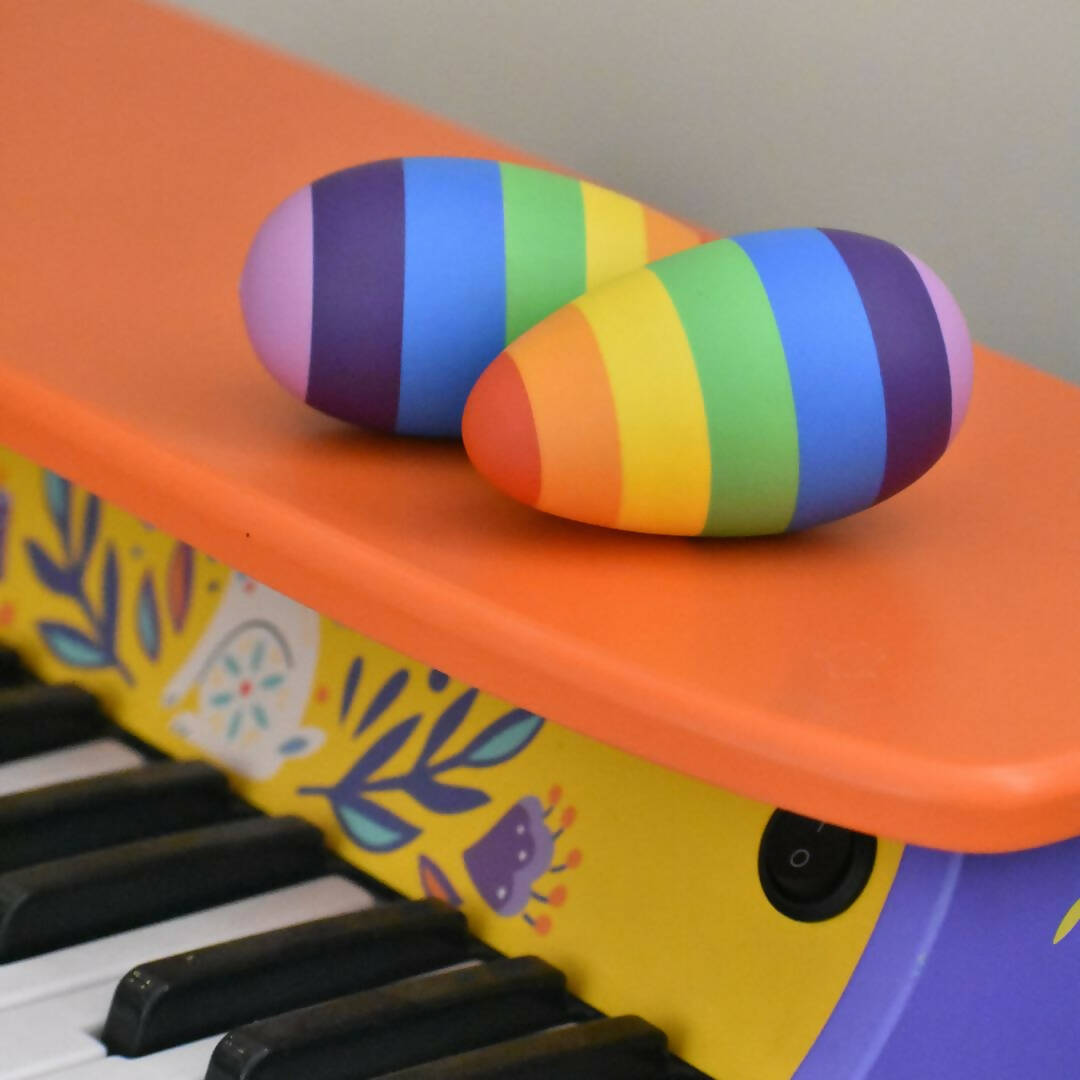 Nesta Toys Rainbow Wooden Egg Shaker - Set of 2 | Grocsy