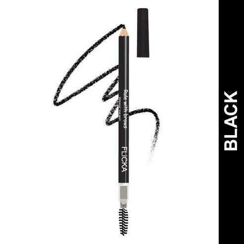 FLiCKA Rule with Brows Brow Pencil - Black | Grocsy