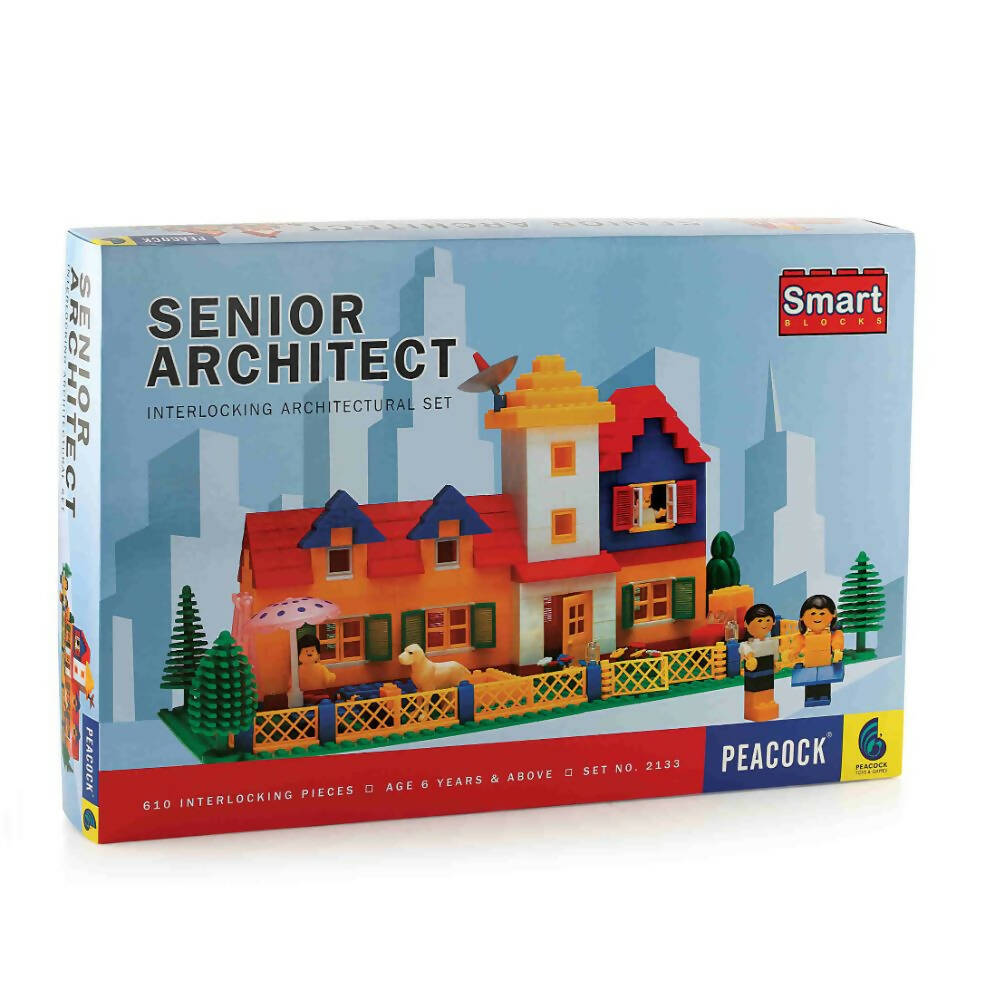 Peacock Senior Architect Set Building Block Set For Kids | Grocsy