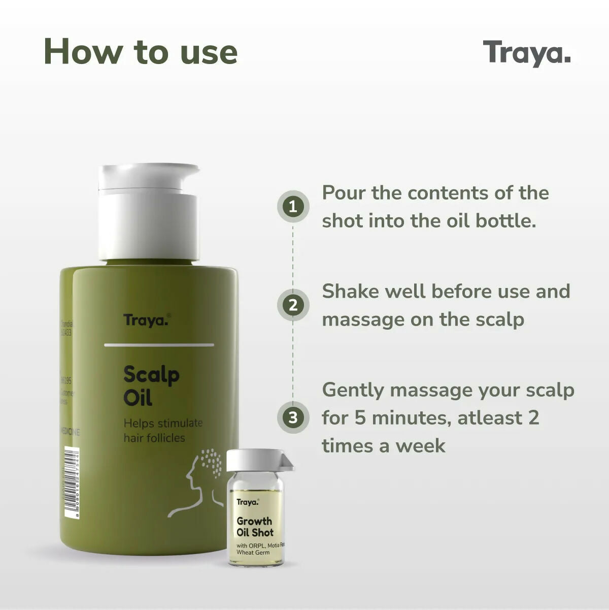 Traya Scalp Oil with Growth Oil Shot | Grocsy