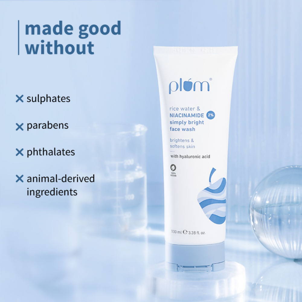 Plum 2% Niacinamide Face Wash With Rice Water | Grocsy