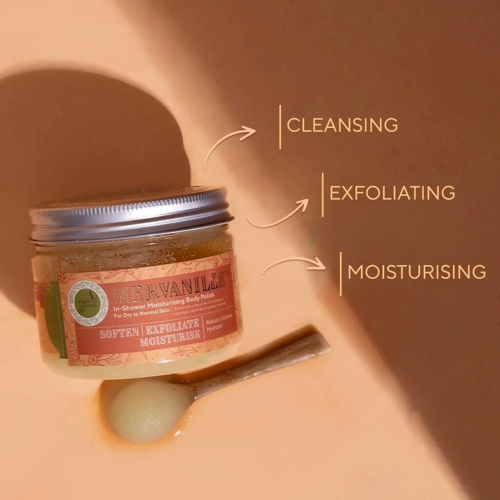 A. Modernica Naturalis Mervanille In-Shower Moisturizing Body Polish | Grocsy