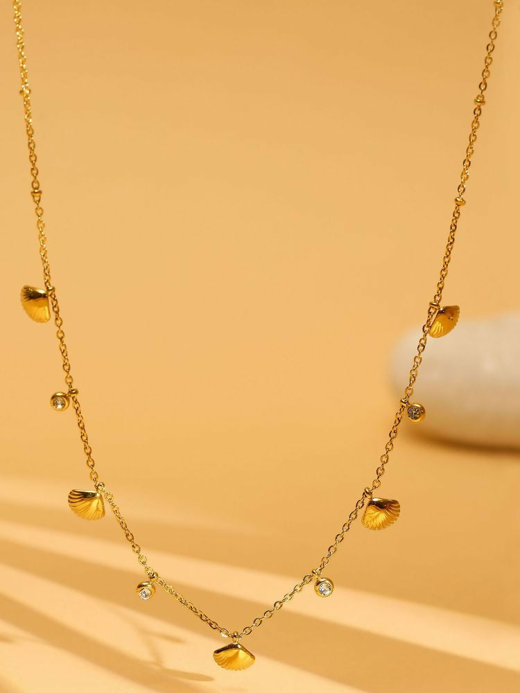 Gold Plated Necklace - Ruby Raang | Grocsy