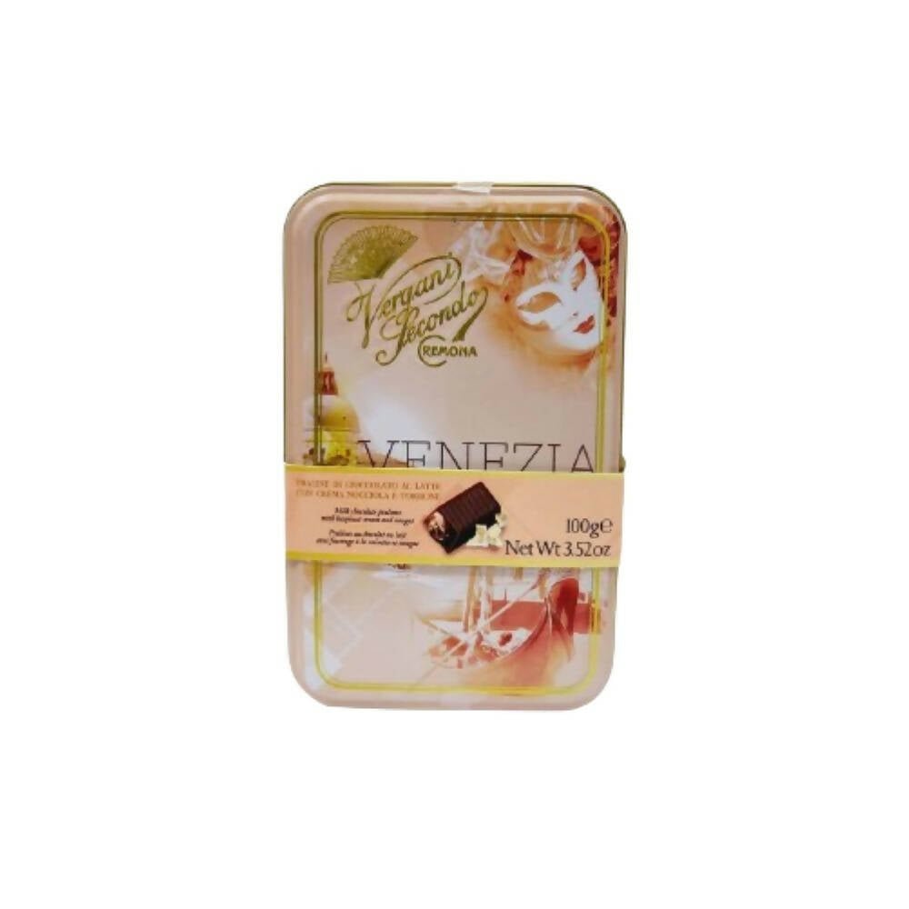 Ajfan Milk Chocolate Hazelnut Pralines in Venezia Gift Tin | Grocsy