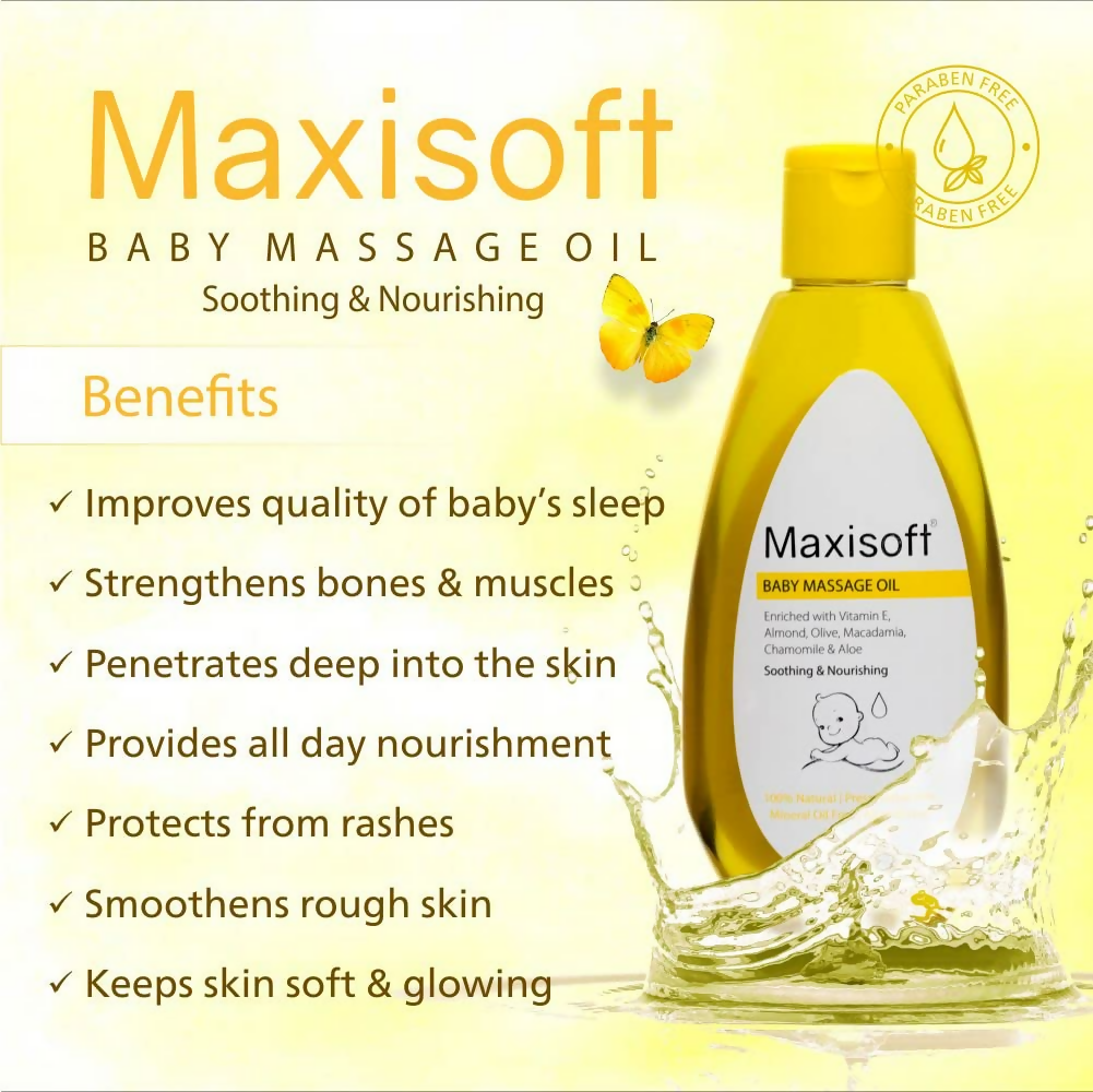 Maxisoft Baby Massage Oil For Kids | Grocsy