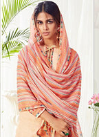 Vegaa Fashion Cream Cotton Digital Printed Swarwoski Work Salwar Suit | Grocsy