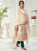 Vegaa Fashion Off White Cotton Digital Printed Swarwoski Work Salwar Suit | Grocsy