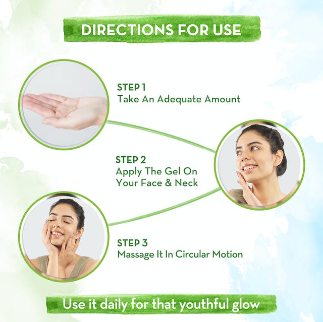 Mamaearth Aloe Ashwagandha Gel For Youthful Glow | Grocsy