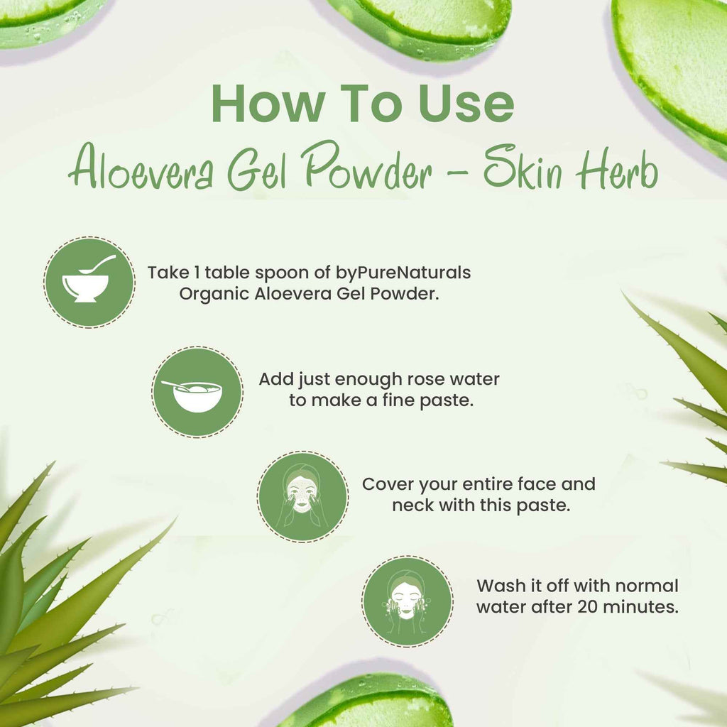 byPureNaturals Organic Aloevera Gel Powder | Grocsy