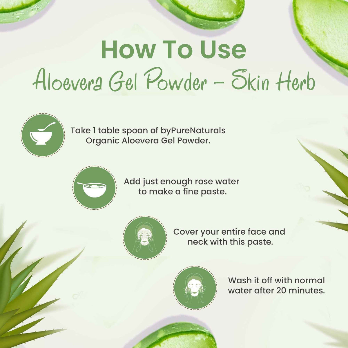 byPureNaturals Organic Aloevera Gel Powder | Grocsy