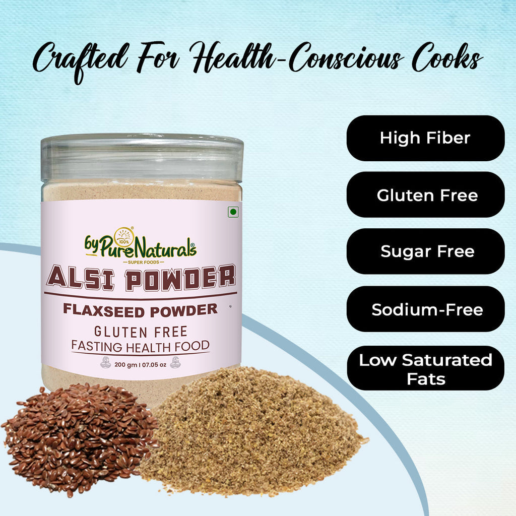 byPureNaturals Alsi Atta (Flaxseed Powder Flour) | Grocsy
