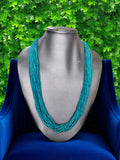 Inhanns Crystal Beads Luxe Edition – Multi-Layered Necklace - Sea Blue | Grocsy