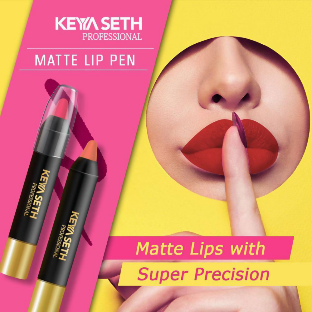 Keya Seth Professional Matte Lip Pen - Bright Red | Grocsy