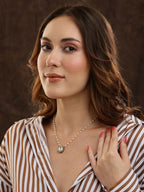 Beaded Kundan Necklace - Ruby Raang | Grocsy