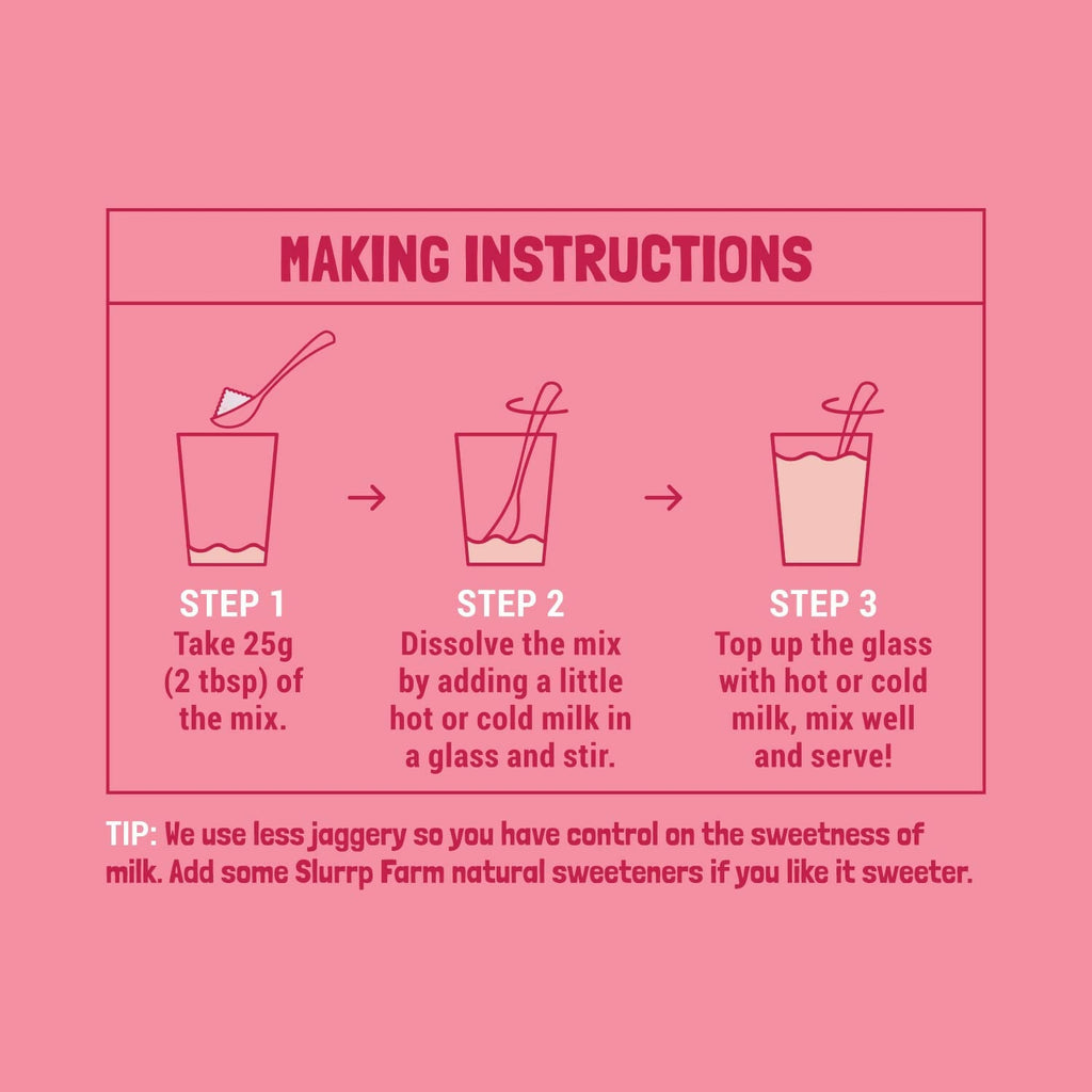 Slurrp Farm Berry Blast Milk Mix Sweetened with Jaggery Powder | Grocsy