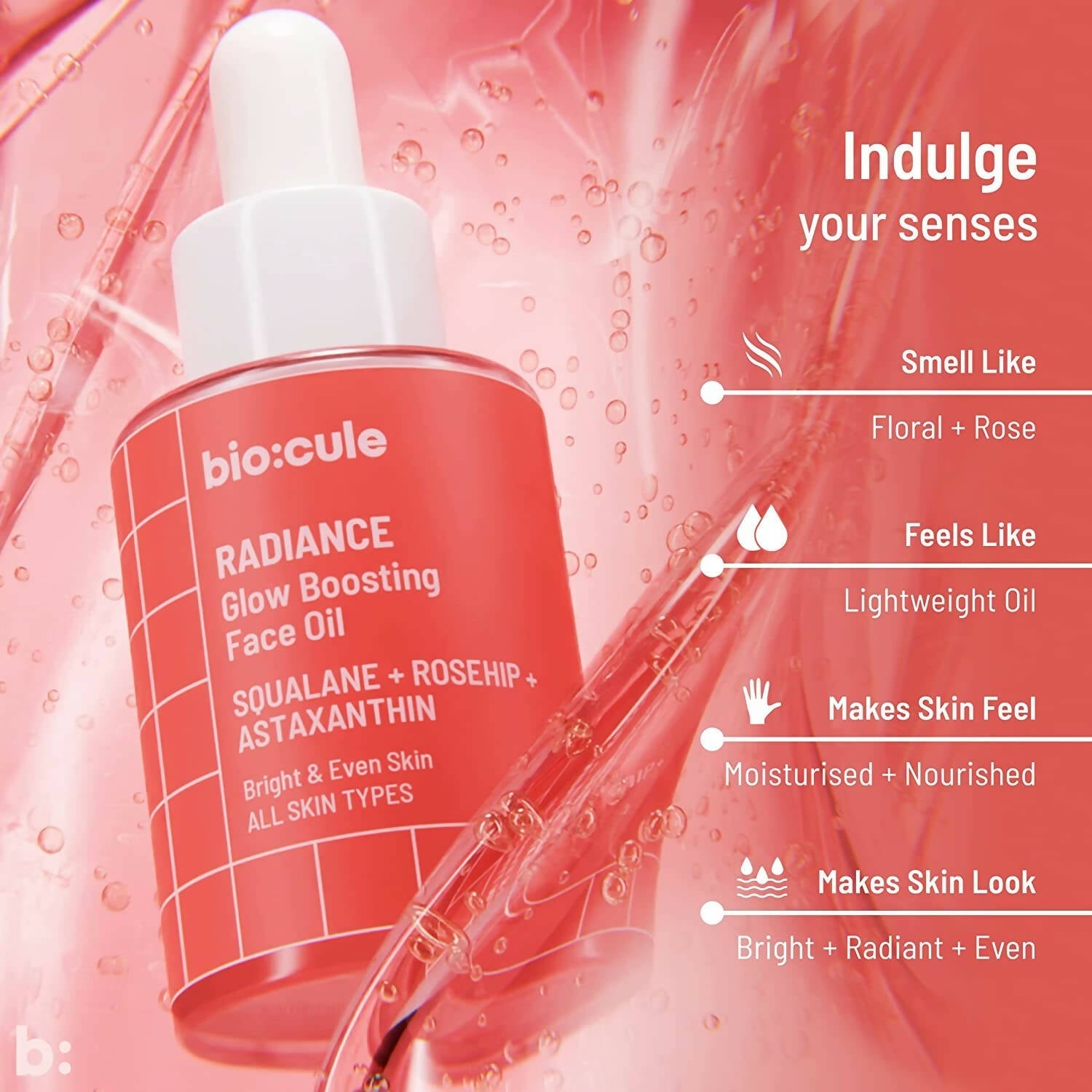 Biocule Radiance Glow Boosting Face Oil | Grocsy