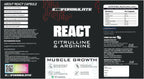 Reformulate React Capsules I Citrulline & Arginine I Muscle Growth I Enhanced Recovery I Super Pumps