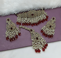 Joban Fashion Maroon Alloy Choker Set | Grocsy